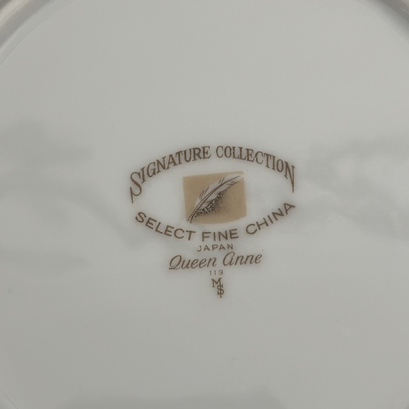 4 Queen Anne Signature Collection Select Fine China Bread/Dessert Plates - Picture 12 of 13